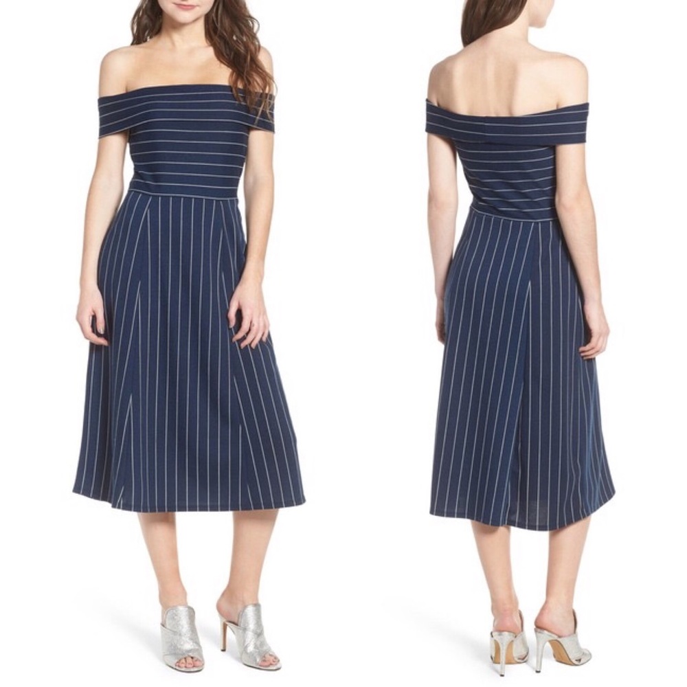 WAYF RAYAN OFF SHOULDER DRESS
